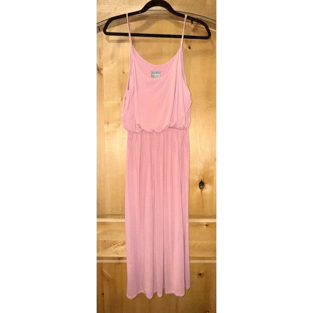 Olivia Ray Women’s Spaghetti Strap Pink Dress Flowy Mid Length Size Large